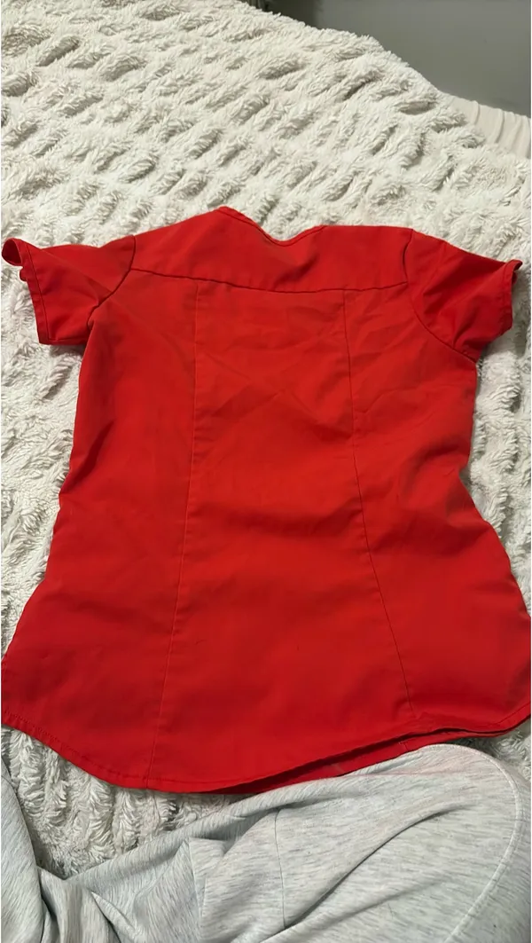 Adar Amazon Pro Scrubs Red Size XXS - Image 5
