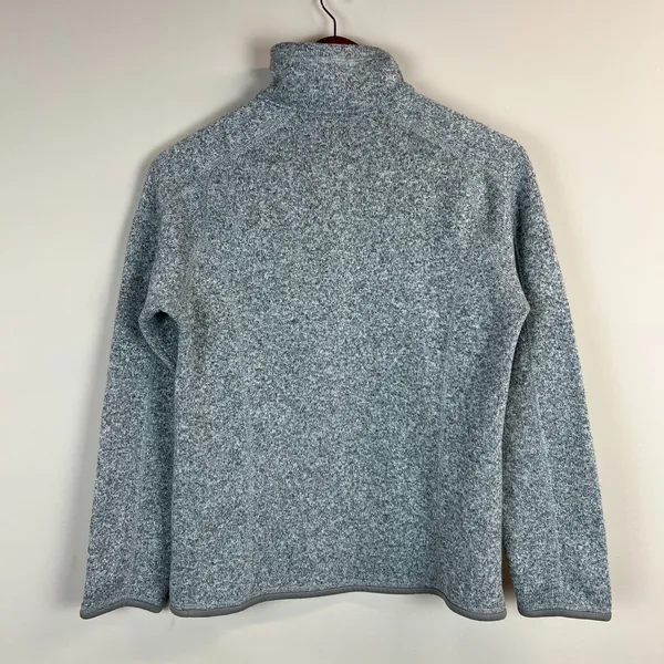 Patagonia Better Sweater 1/4 Zip Womens Small Gray Fleece Pullover Logo Outdoor - Image 5