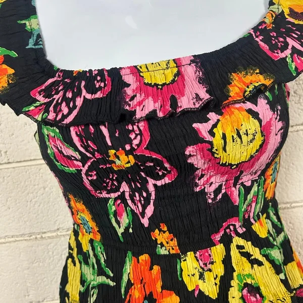 Urban Outfitters Aubrey Floral Off-Shoulder Mini Dress size S NWT - Image 5