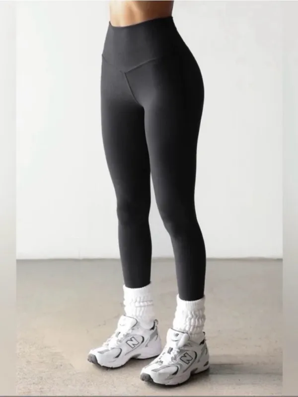 Joah Brown Second Skin Leggings Small Medium Black Workout Athleisure Minimal - Image 2
