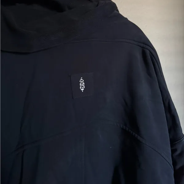 Free People Venture Half Zip Pullover Sweater Size Small‎ Oversized Black - Image 10