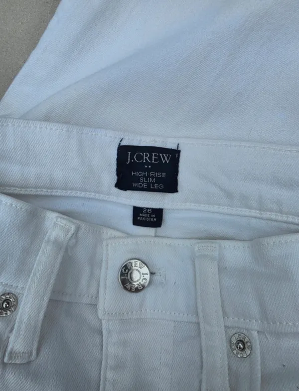 J.Crew White Jeans - Image 3