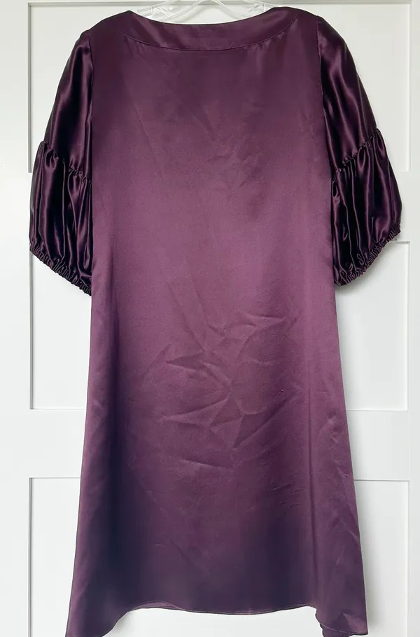 Purple Silk Dress - Image 5