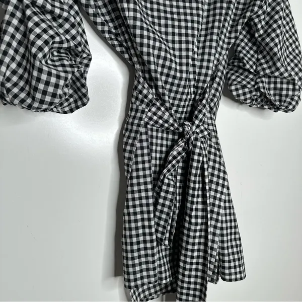 Lovers + Friends Gabriel Ruched Sleeve Wrap Mini Dress Size XS - Image 7