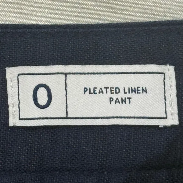 Gap Uniform Linen Pleated Pants 0 Navy Blue Minimal Chic Classic - Image 9