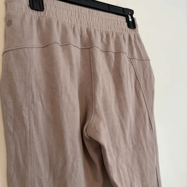 Danskin XS Tan‎ Two Piece Travel Lounge Scuba Collar Jacket Joggers Athleisure - Image 5