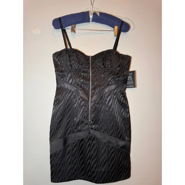 Retrofête Diana Black Bodycon Mini Cocktail Dress Women’s Size Medium - Image 3