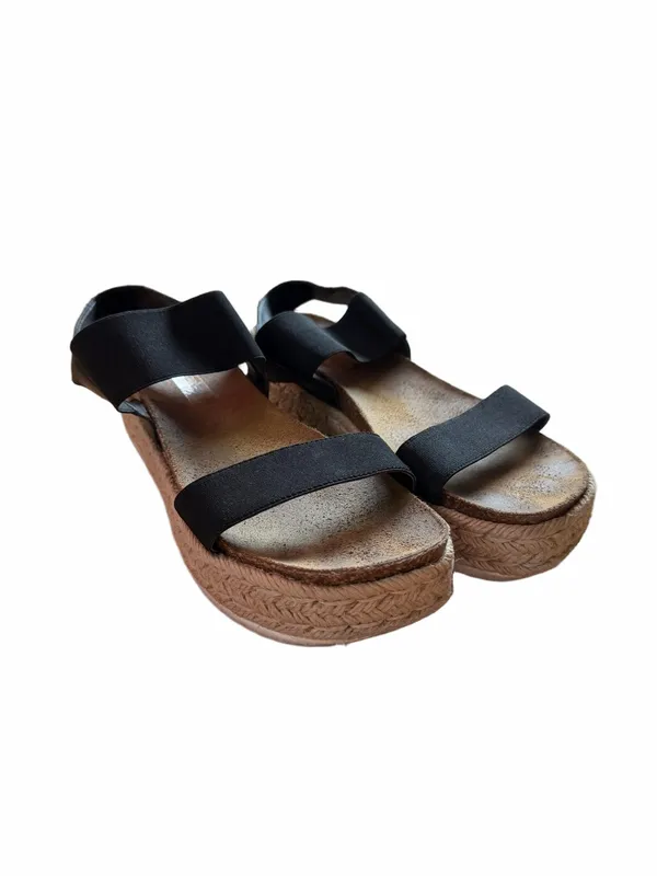 Steve Madden Women's Black Platform Espadrille Sandals - Image 2