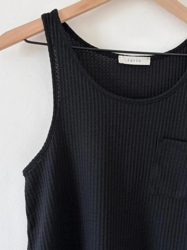 Entro Waffle Knit Tank Top - Image 2