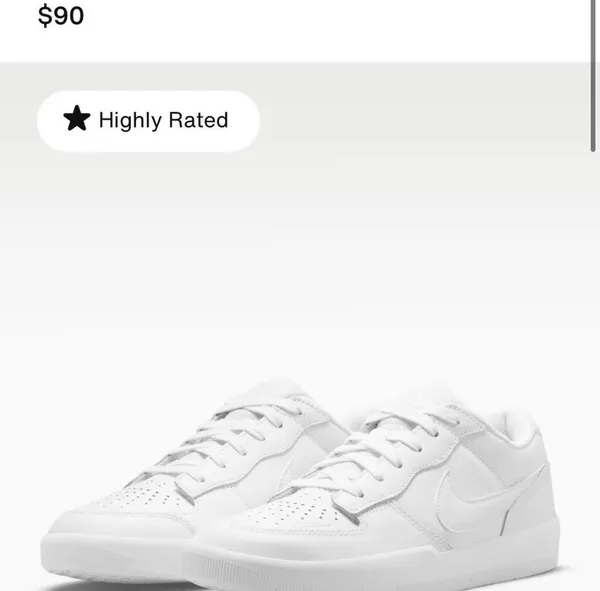 Nike SB Zoom Force 58 Premium white trainers - Image 5