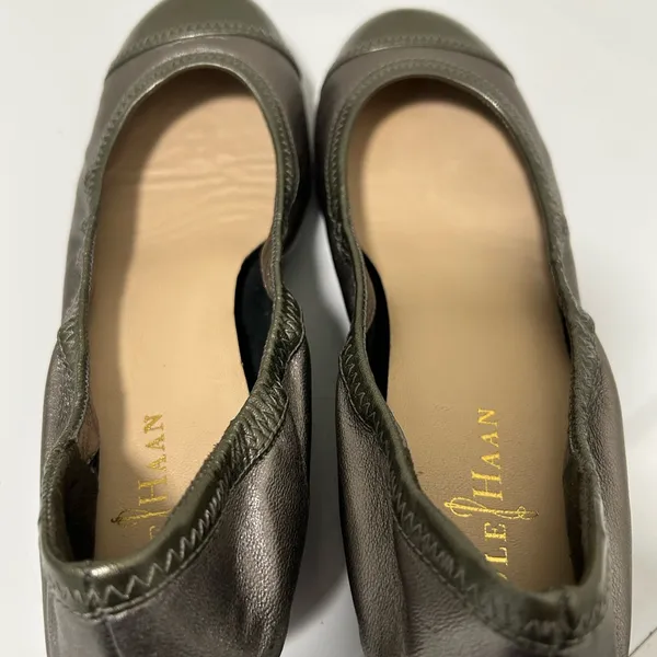 Cole Haan Silver Wedge Pumps Size 7 - Image 11