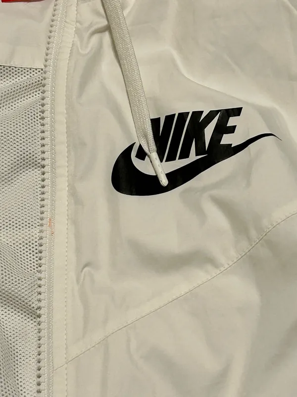 Nike Windrunner Jacket Zip-Up Hoodie White - Image 8