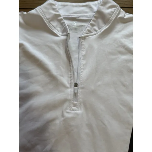 Jack Smith Women Size Small Sleeveless 1/4 Zip Polo Shirt Golf Athleisure READ - Image 6