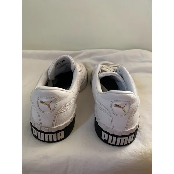 Puma Cali Platform Womens Size 9.5 White Sneakers Casual Shoes 369155-04 - Image 7