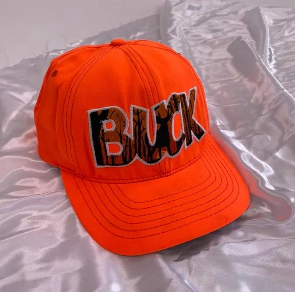 Vintage BUCK Bright Colors Trucker Hat - Image 2