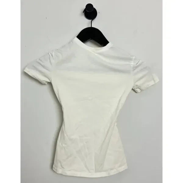 SKIMS Stretch Cotton Tee in Bone Size X-Small - Image 8