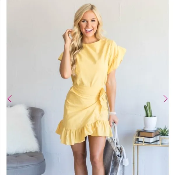 ✨HP✨Shine After Sundown Dress Mustard✨ - Image 2