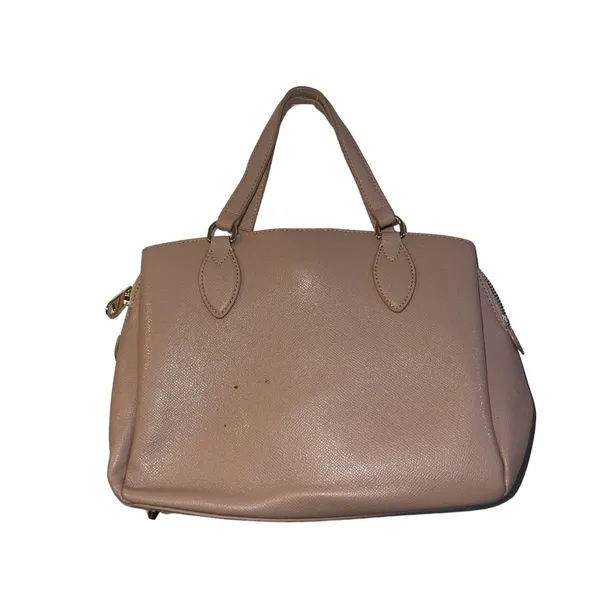 Furla Small Satchel Grain Leather Top Handle Multiple Compartments Classic Chic - Image 2