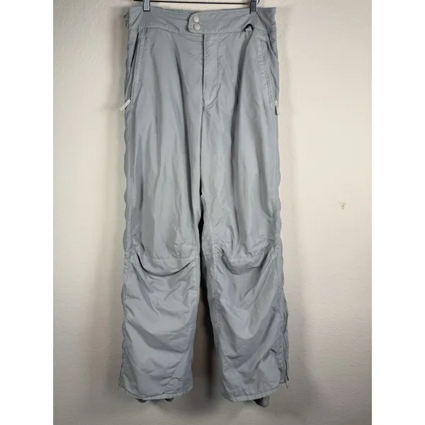 Columbia Vintage 90's Womens Full Side Zip Ski Snow Pants Gray Size XL F2 SL8087 - Image 3
