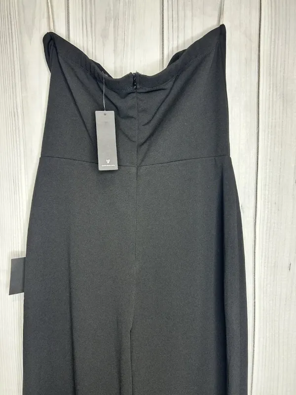 Lulus Black Strapless Wide-Leg Jumpsuit Party/Cocktail Size XL NWT NEW - Image 5