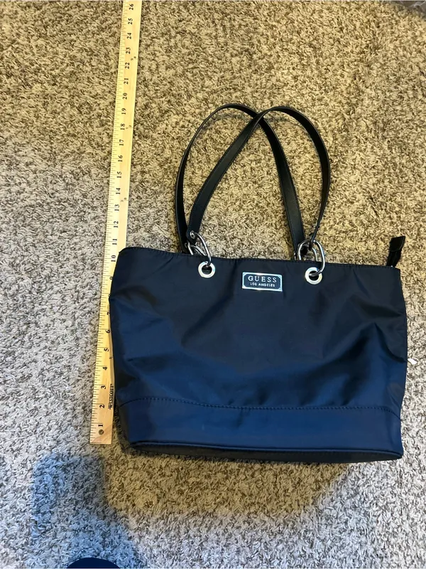 Guess retro dark academia y2k nylon shoulder bag carryall tote fairy grunge emo - Image 2