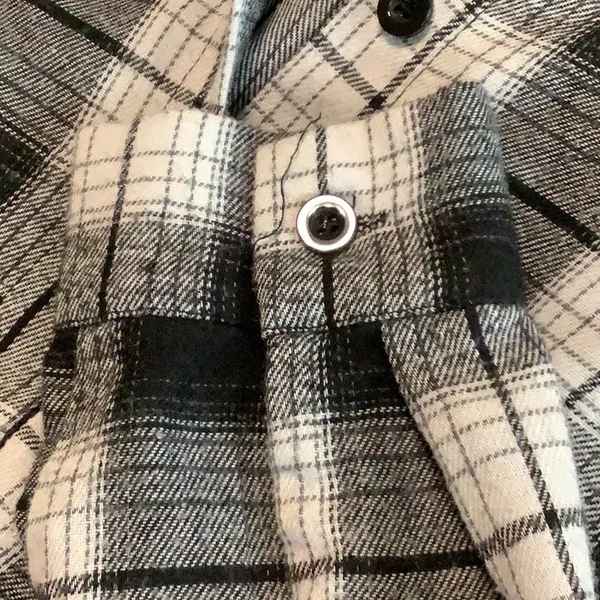 SHEIN Size Medium Plaid Shirt Preloved. - Image 5