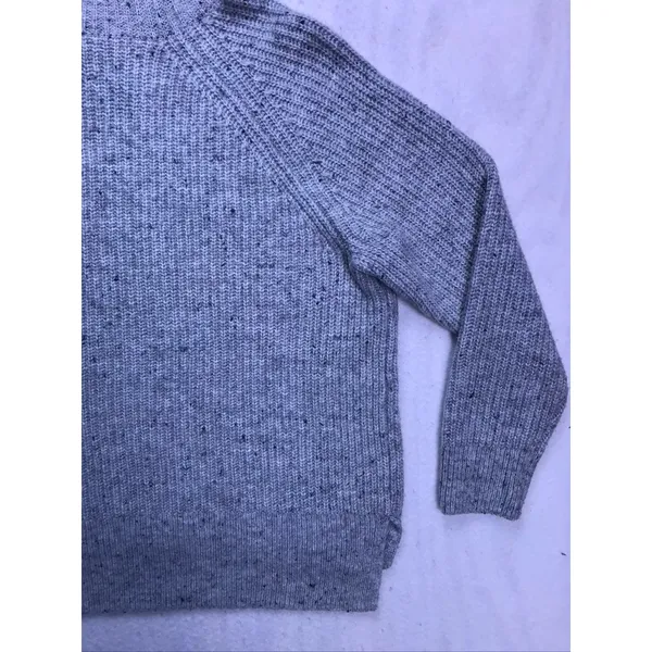 Madewell Turtleneck Sweater Womens‎ XL Gray Speckled Rib Knit Pullover - Image 7