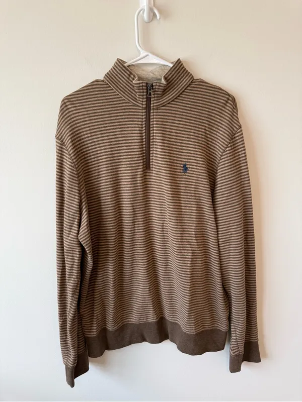 Polo Ralph Lauren Striped Jersey Quarter-zip Pullover - Image 2