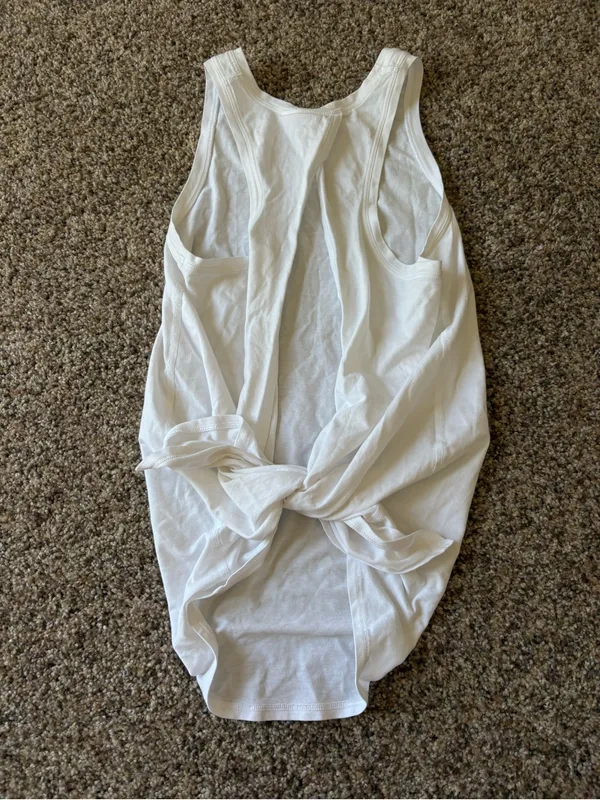 Lululemon White Tie Tank Top - Image 6