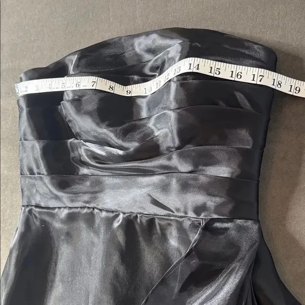 Women’s Black Strapless Full Length Prom Formal Dress Zip Back Size 10 NEW - Image 10