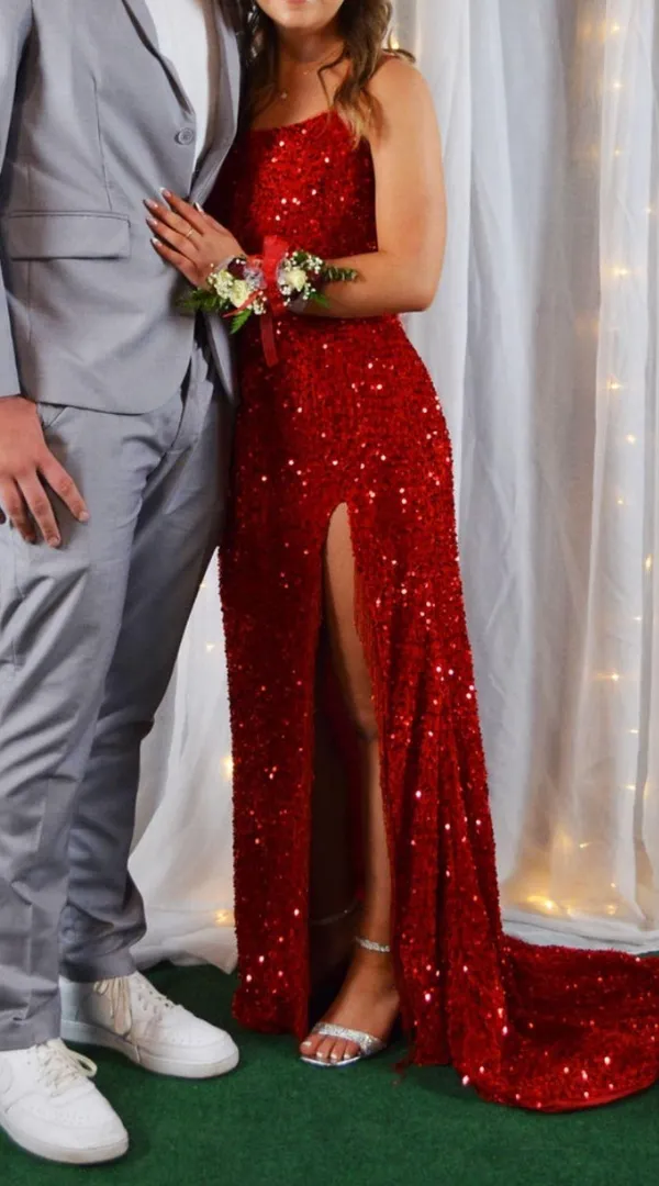 Zapaka Prom Dress Red Size 4 - Image 8