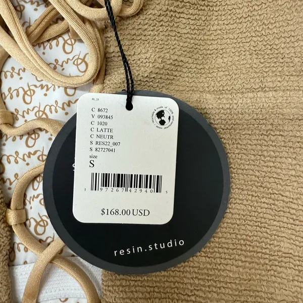 Free People x Resin Obsidian‎ Cream Full Suit size small - Image 3