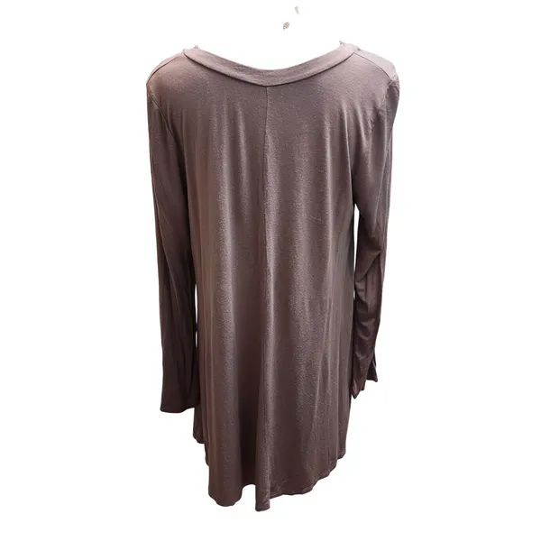 Womens V Neck Long Sleeve Tunic Top Casual Everyday Blouse‎ - Image 2