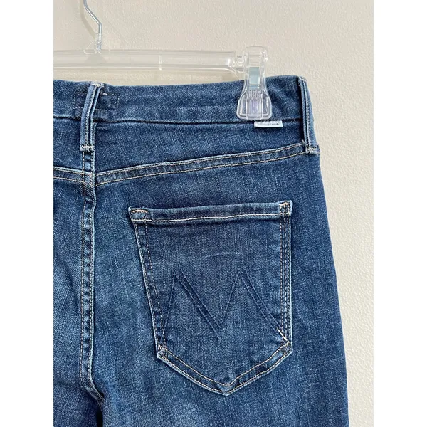 MOTHER‎ The Looker Crop Skinny Jeans Dark Wash Stretch Denim Sz 26 - Image 6