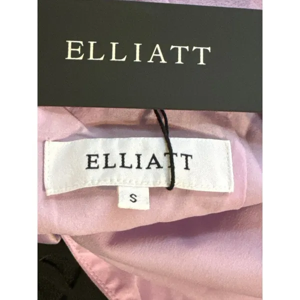 Elliatt Asymmetric Satin Cocktail Midi Women's Dress Lilac Size Small - Image 7