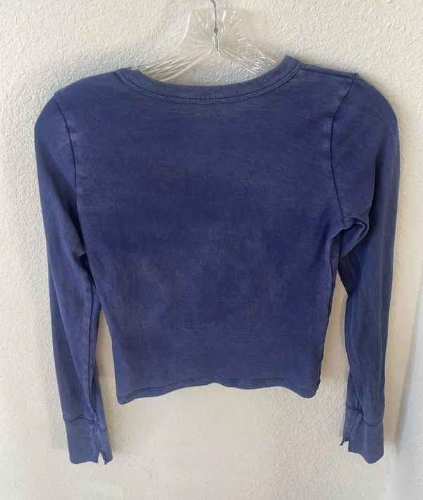 Aerie Navy Long Sleeve Shirt - Image 2