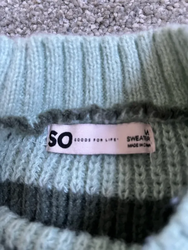 Striped Green Sweater - Image 2