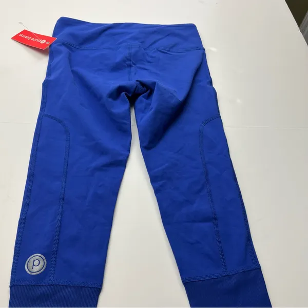 PURE BARRE Splits59 Womens Size‎ XS Leggings Blue Lycra Stretch Ribbed Leg NEW - Image 11