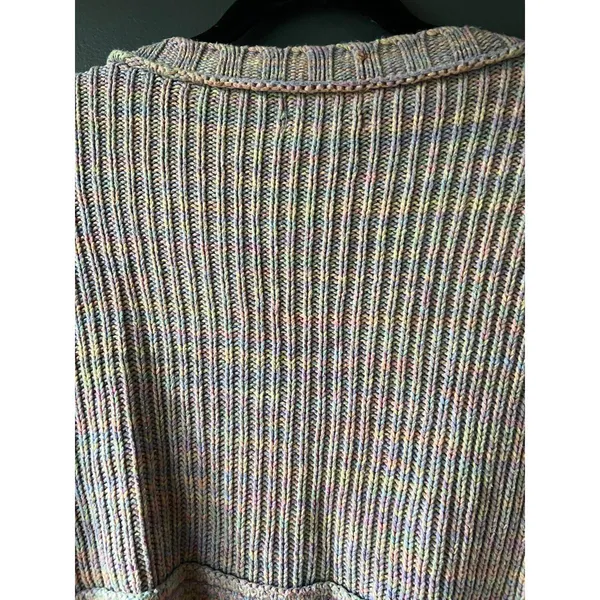 Urban Outfitters Multicolor Cable Knit Cropped Sweater - Image 7