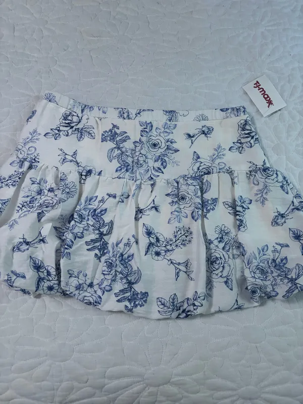 Blue floral skirt - Image 3