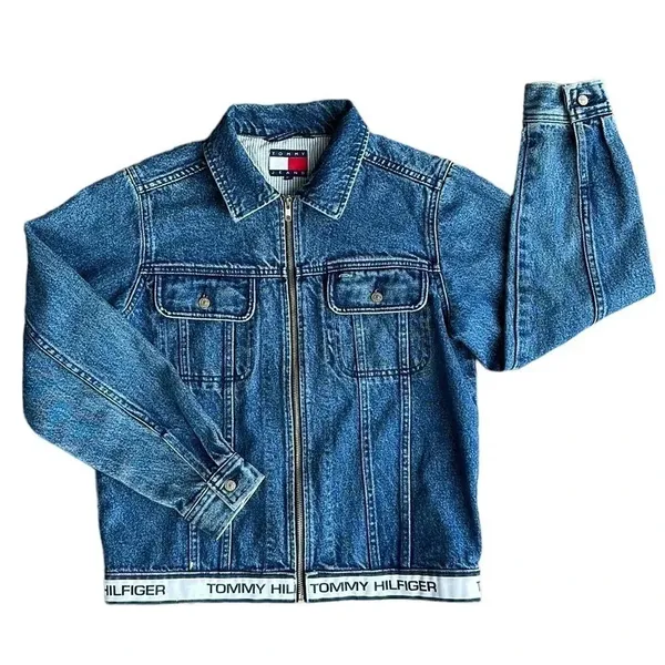 Vintage Tommy Hilfiger Denim Jean Jacket Women’s - Image 2