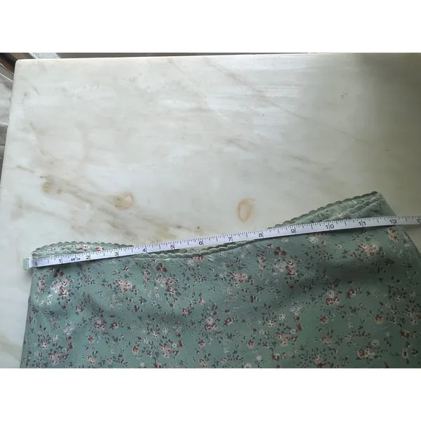 Brandy Melville Sage Green Floral Midi Skirt Side Slit Ditsy Flower MLA308L - Image 7