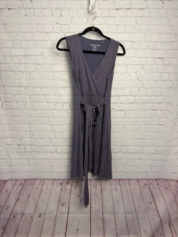 Toad & Co large gray designed dress gorpcore outdoor athleisure swing skater - Image 2