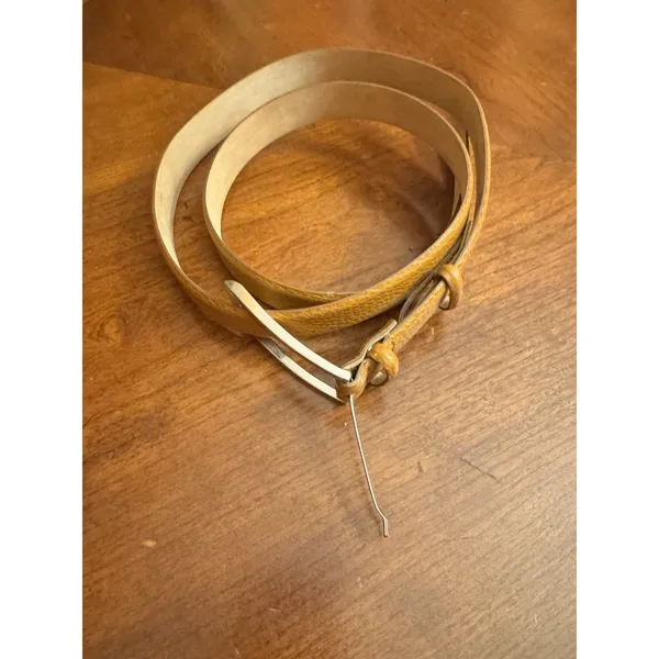 Talbots Womens Genuine Leather Belt Size XXL Brown 6336 Made In Italy - Image 2