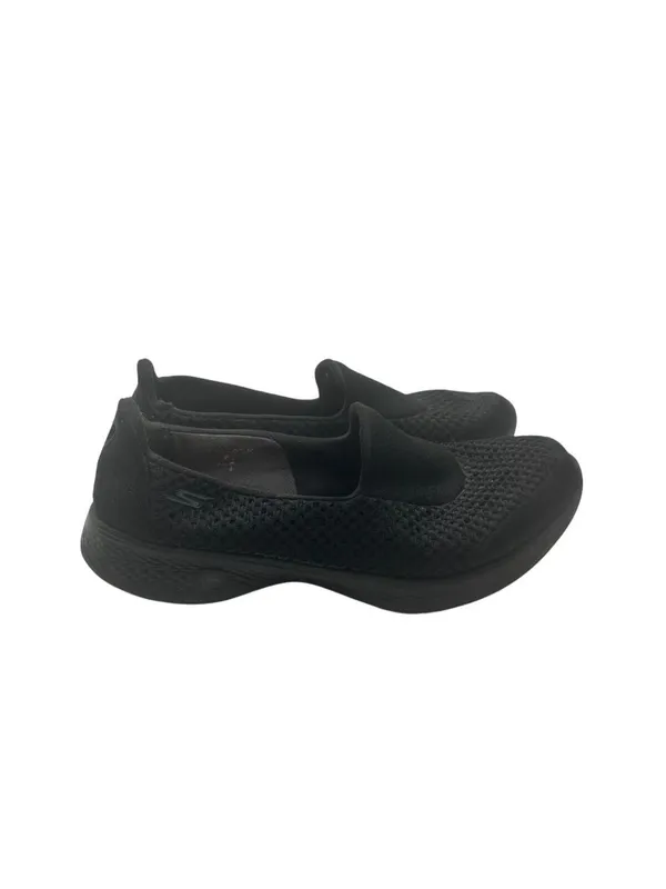 Skechers Size 10 Womens Slip-On Mesh Comfort Shoes Black - Image 5