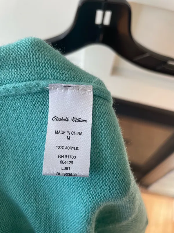 Elisabeth Williams women sweater green size M, very new - Image 6