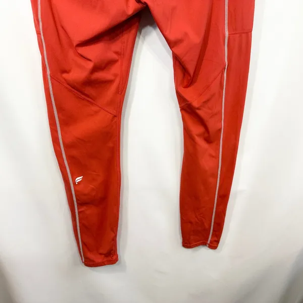 Fabletics Motion365 XL Leggings Full Length High‎ Waisted Reflective Orange 1275 - Image 6