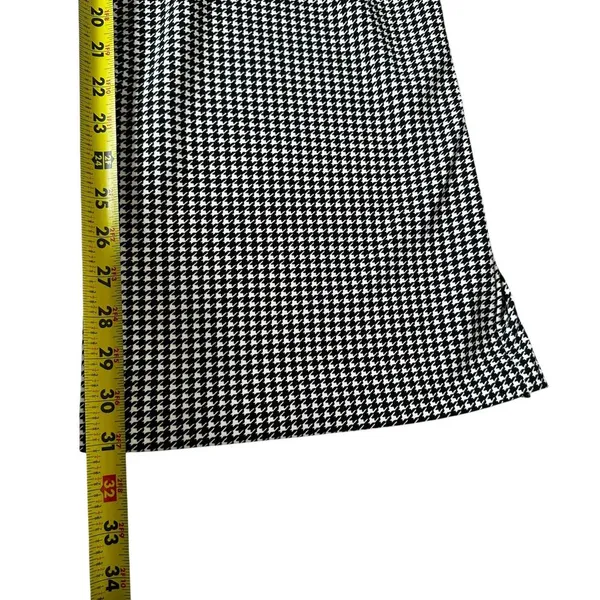 Express Black/White Houndstooth Stretch Jumpsuit Wide Leg Women XS NWT | 34-31 - Image 7