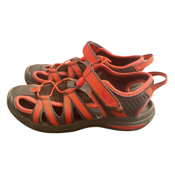 Teva Rosa Women’s 7 Gray Coral Closed Toe Hiking Water Sport Sandals - Image 2