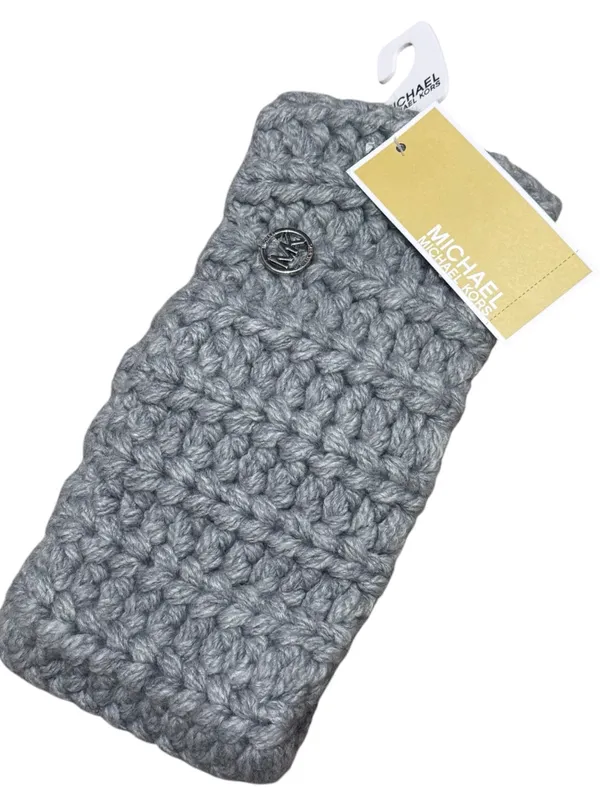 MICHAEL KORS Chunky Knit Headband OS Gray $58 Retail NWT - Image 2